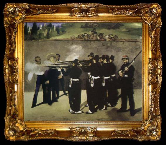 framed  Edouard Manet the execution of maximilian, ta009-2
